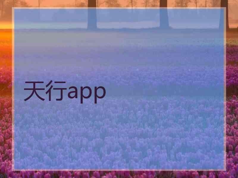 天行app