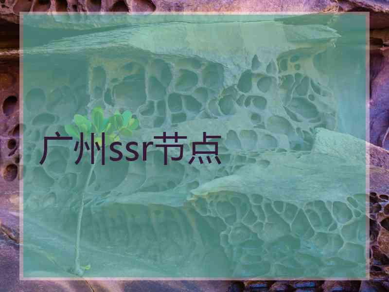 广州ssr节点