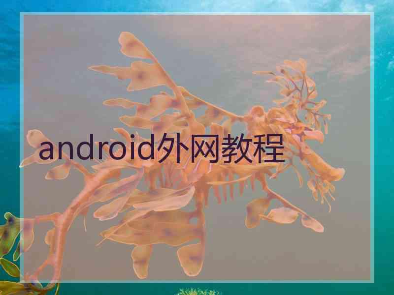 android外网教程