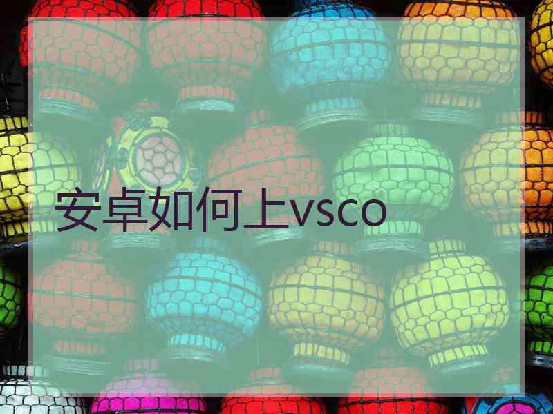 安卓如何上vsco