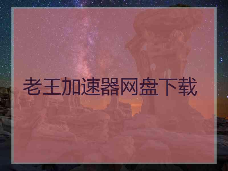 老王加速器网盘下载