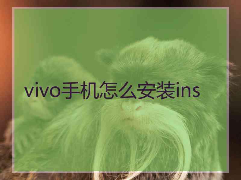 vivo手机怎么安装ins