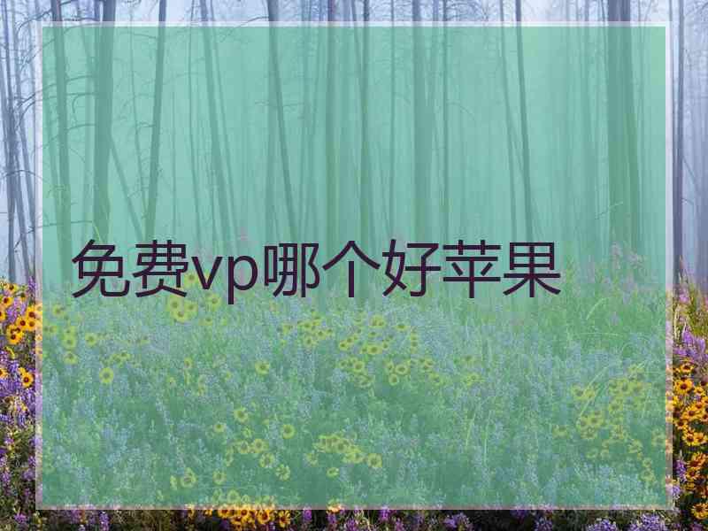 免费vp哪个好苹果