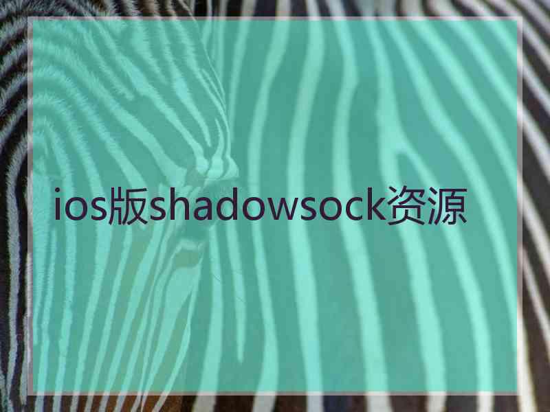 ios版shadowsock资源