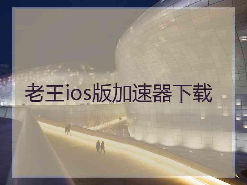 老王ios版加速器下载