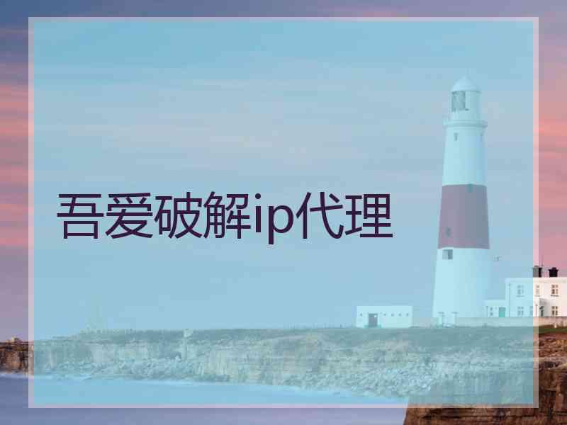 吾爱破解ip代理