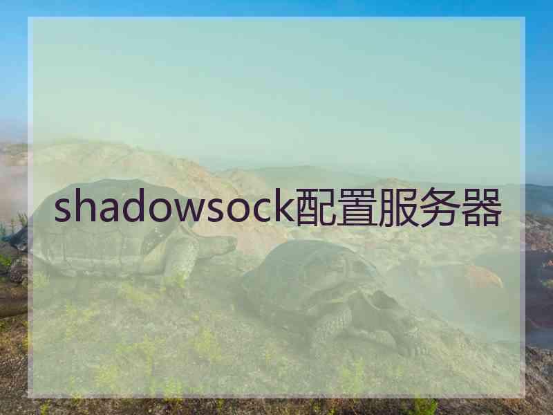 shadowsock配置服务器