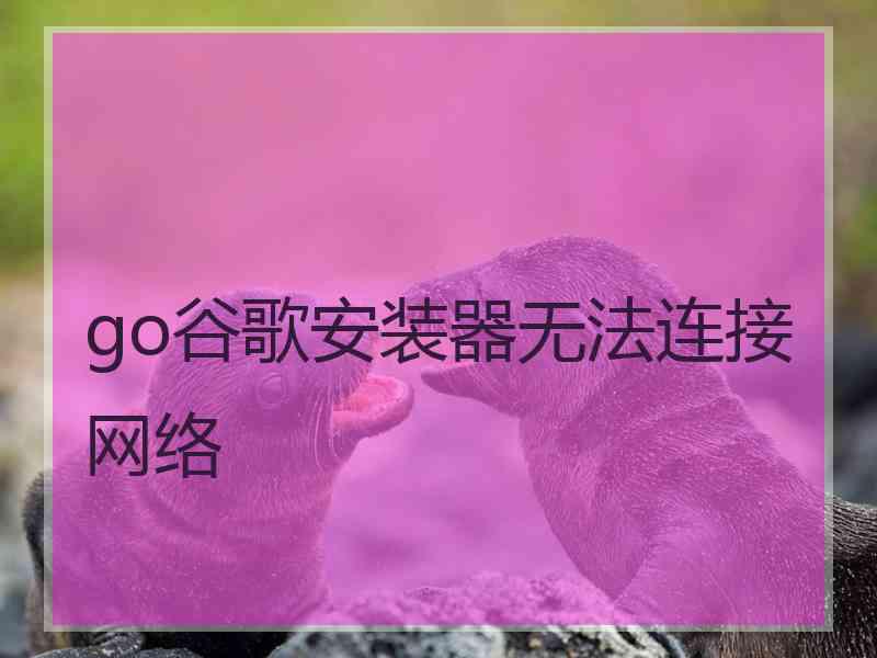 go谷歌安装器无法连接网络