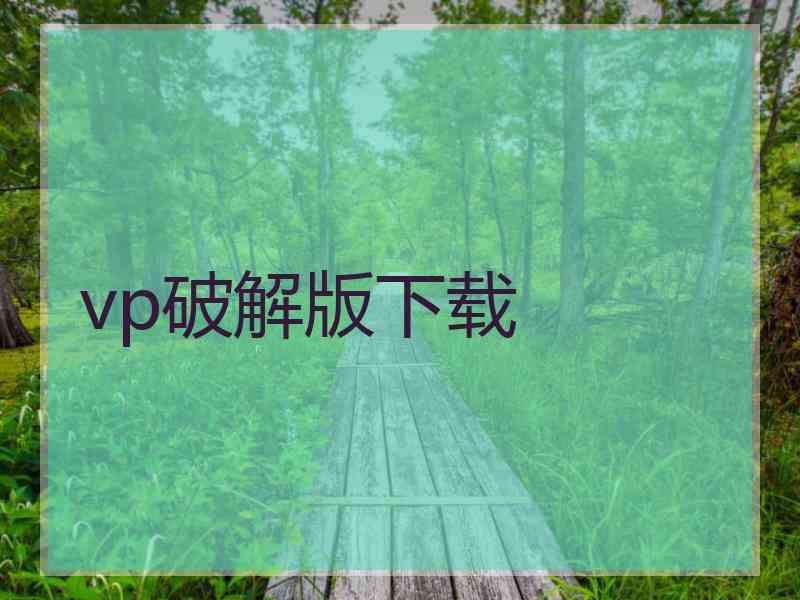 vp破解版下载