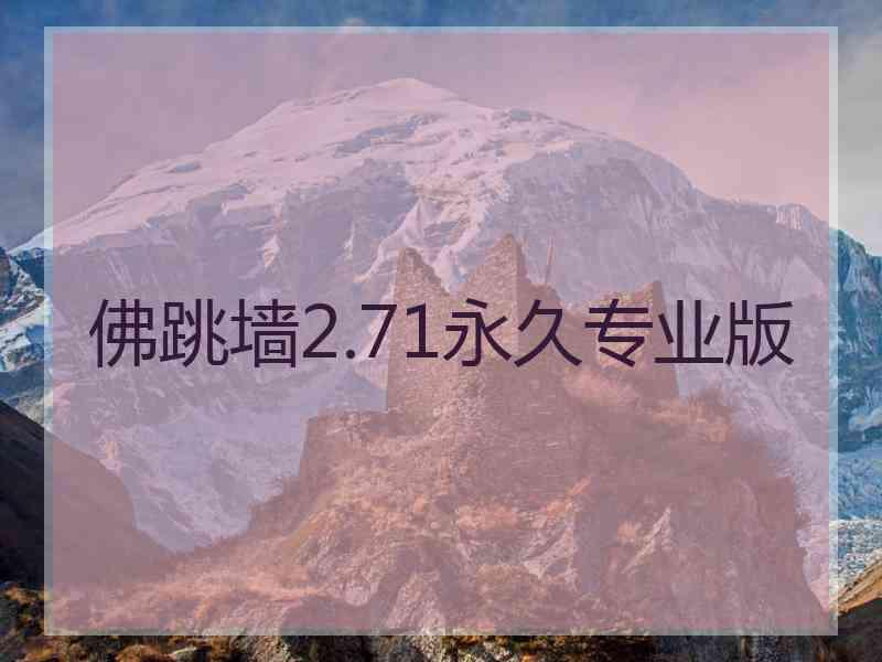 佛跳墙2.71永久专业版