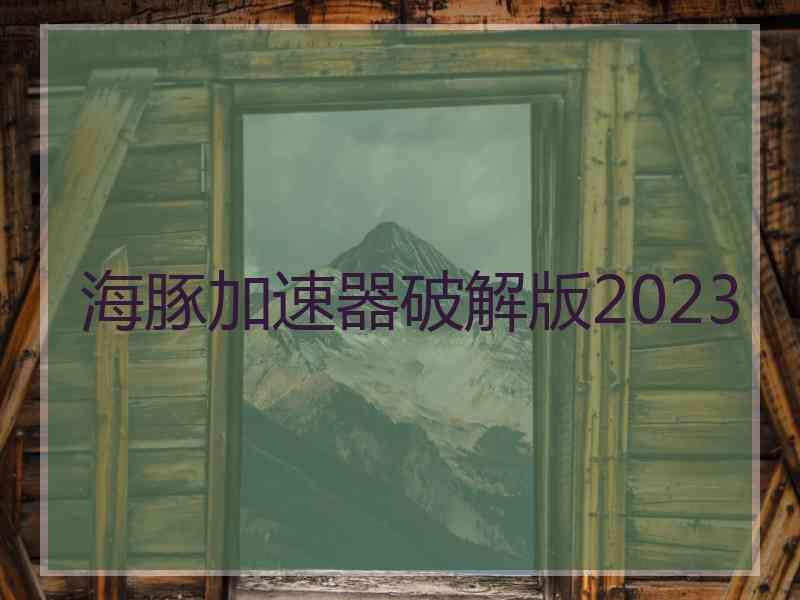 海豚加速器破解版2023