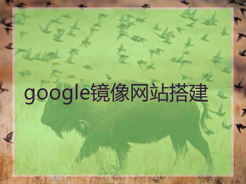 google镜像网站搭建