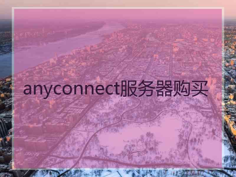 anyconnect服务器购买