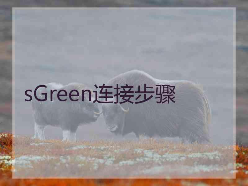 sGreen连接步骤