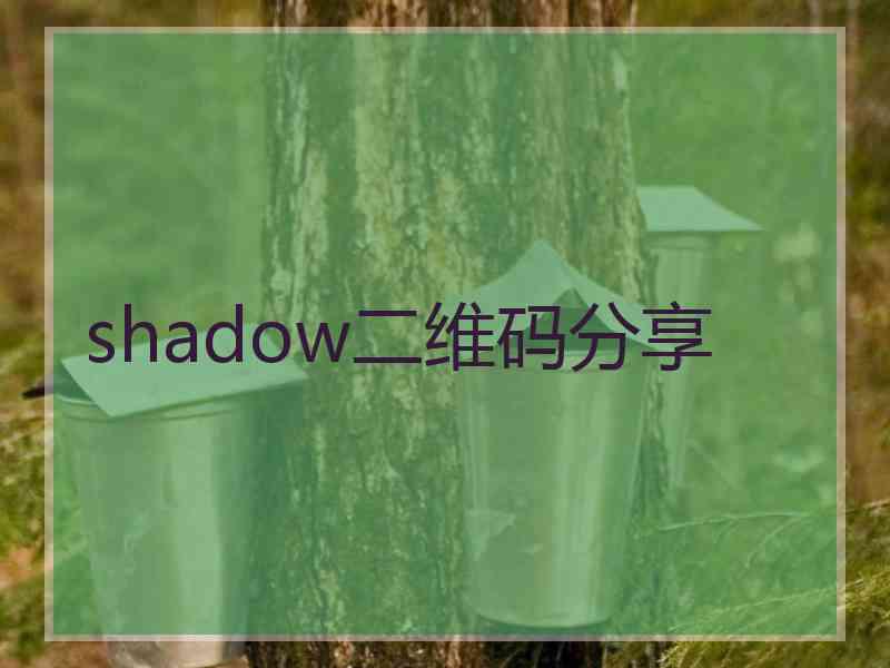 shadow二维码分享