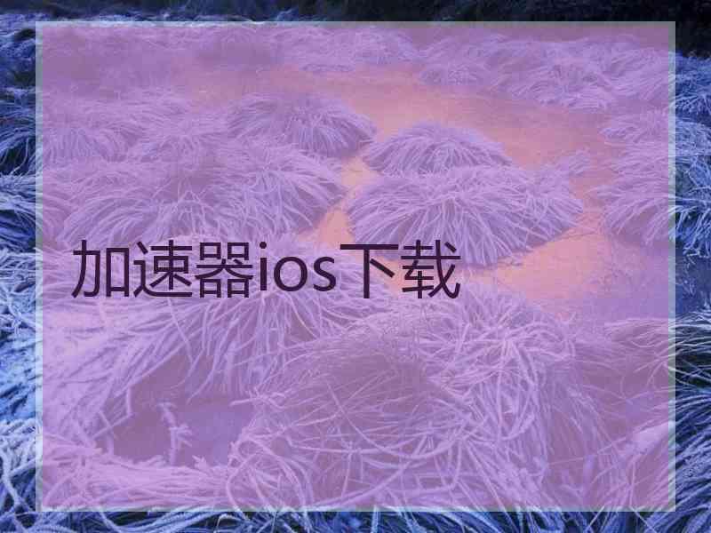 加速器ios下载